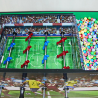 Аппарат для продажи мячей-прыгунов ФУТБОЛ - 3 , (4 линии футболистов)