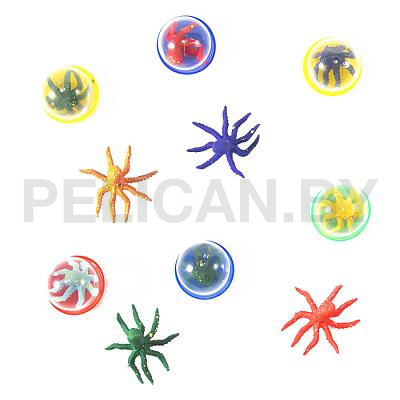 Игрушки в капсулах 28 мм 'Пятнистые Осьминожки'