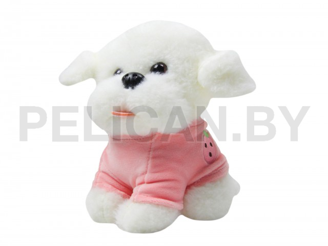 ЩЕНОК ПУШИСТЫЙ В РОЗОВОЙ ФУТБОЛКЕ