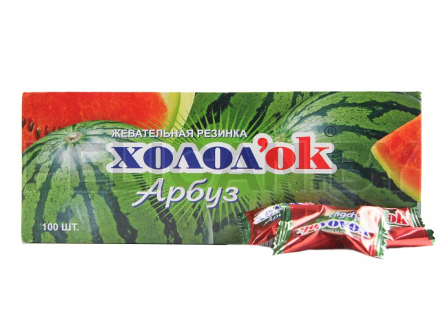 ЖЕВАТЕЛЬНАЯ РЕЗИНКА ХОЛОДОК С АРОМАТОМ АРБУЗА