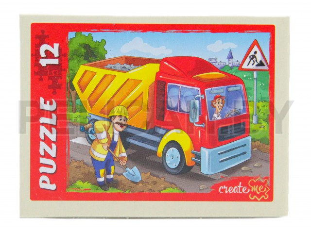ПАЗЛ МАШИНЫ РАБОТНИКИ 12 ЭЛЕМЕНТОВ