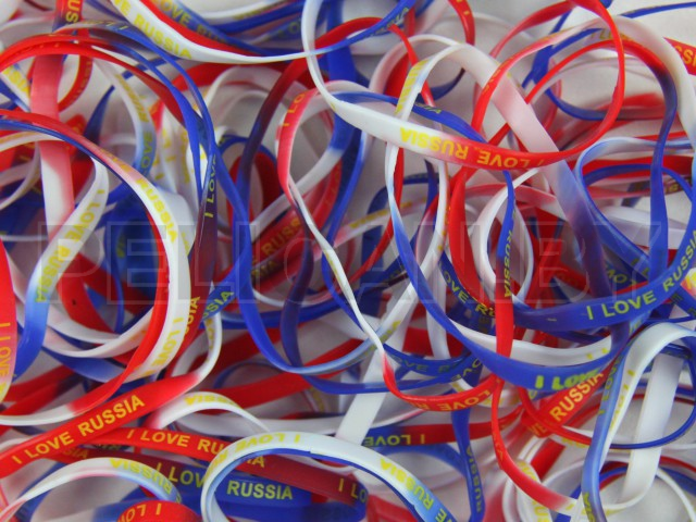 БРАСЛЕТ ТРИКОЛОР СИЛИКОНОВЫЙ