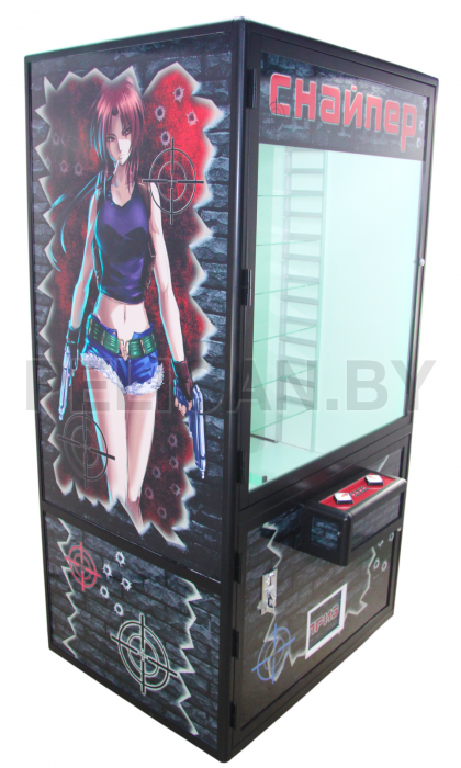 Призовой аппарат 'Снайпер' без преграды, покрашенный ( стиль аниме )