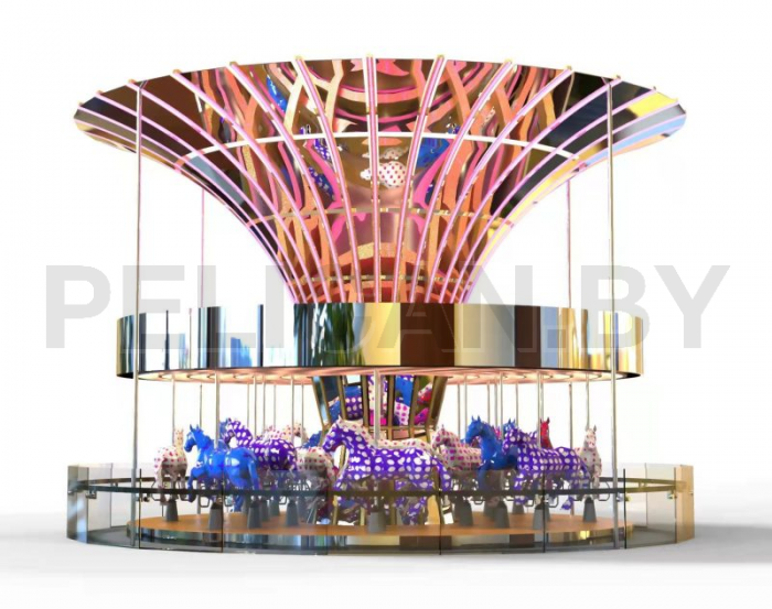 Роскошный аттракцион-карусель на 16 мест