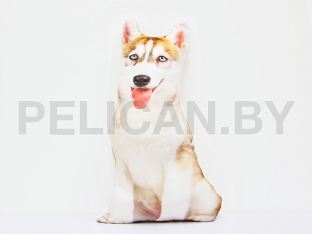 ПОДУШКА ХАСКИ РЫЖИЙ