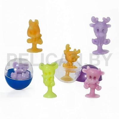 Игрушки в капсулах 34 мм 'Прилипалы плюшевые'