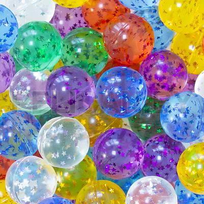 Мячи-прыгуны 32 мм 'Мерцающие звезды'