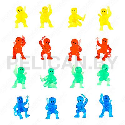 Игрушки для капсул 34 мм 'Сказочные существа светящиеся в темноте (Ниндзя)'