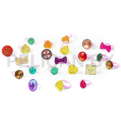 Игрушки для капсул 28 мм 'Сверкающие фигурки' (украшения)