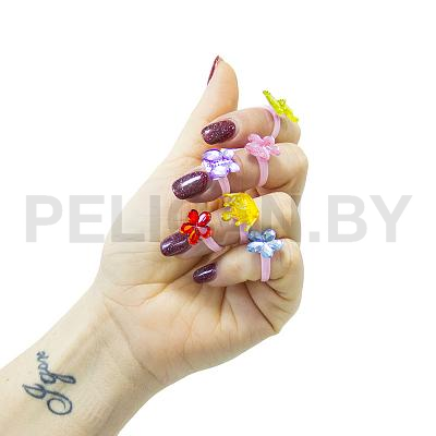 Игрушки для капсул 34 мм 'Цветочки-бантики'
