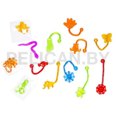 Игрушки для капсул 34 мм 'Лизуны животный мир'