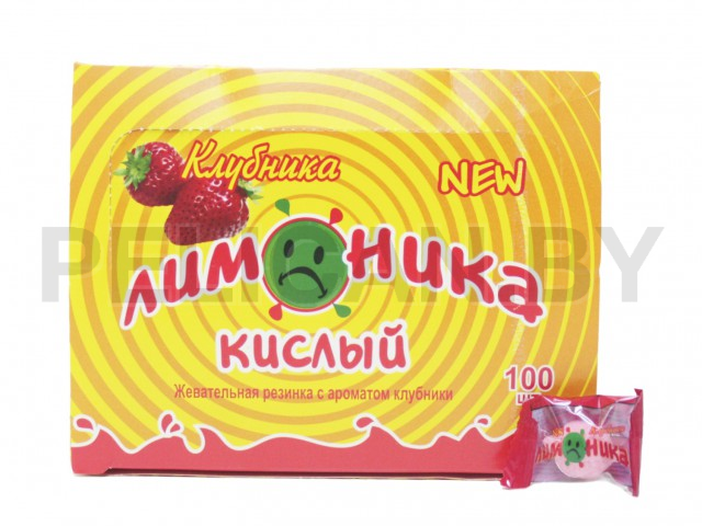 ЖЕВАТЕЛЬНАЯ РЕЗИНКА КЛУБНИКА