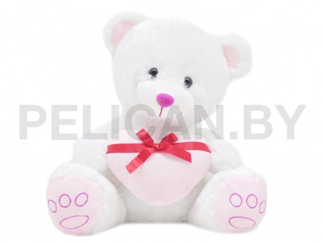 МЕДВЕЖОНОК С СЕРДЕЧКОМ БЕЛЫЙ