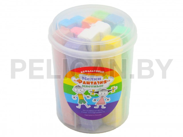 МЕЛКИ ЦВЕТНЫЕ ДЛЯ АСФАЛЬТА 12ШТ