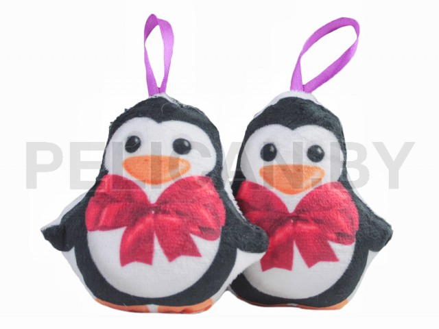 БРЕЛОК ПИНГВИН С БАНТОМ
