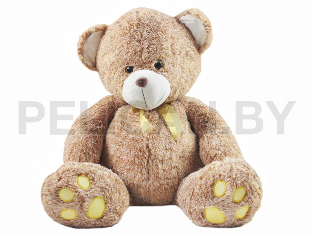 МИШКА РЫЖИК С ЗОЛОТИСТЫМ БАНТОМ.