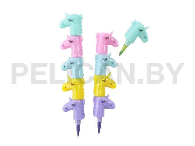 ВОСКОВЫЕ КАРАНДАШИ  ЕДИНОРОЖКИ