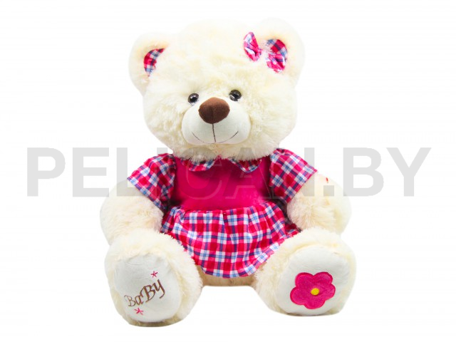 МИШКА МАЛЫШКА В МАЛИНОВОМ ПЛАТЬЕ