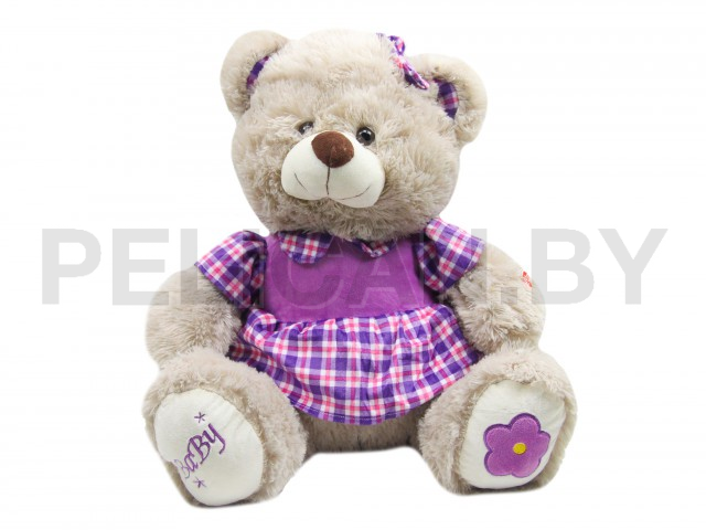 МИШКА МАЛЫШКА В СИРЕНЕВОМ ПЛАТЬЕ