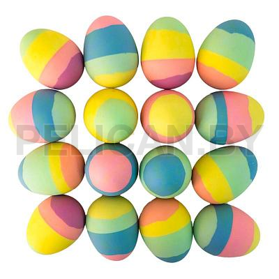 Мячи-прыгуны 45 мм в форме яйца 'Полосатые'